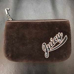 Juicy Couture Brown Clutch Wallet Velour with mirror